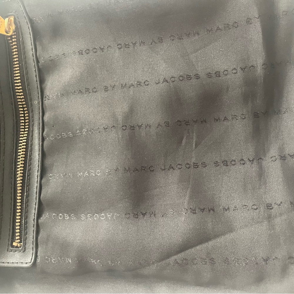 Black Nylon Crossbody Bag with Gold Accents - Picture 11 of 11
